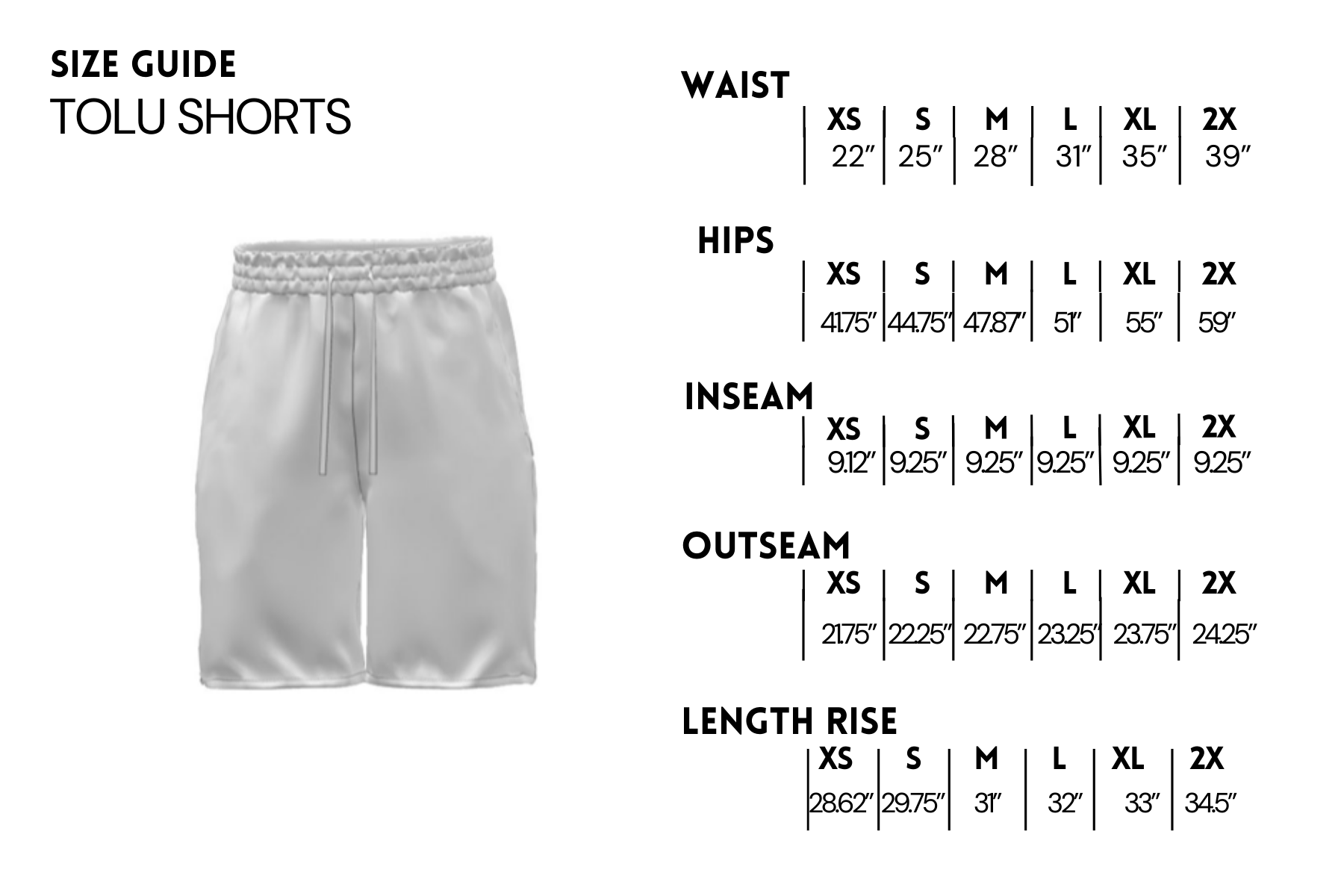 Tolu shorts  - Black