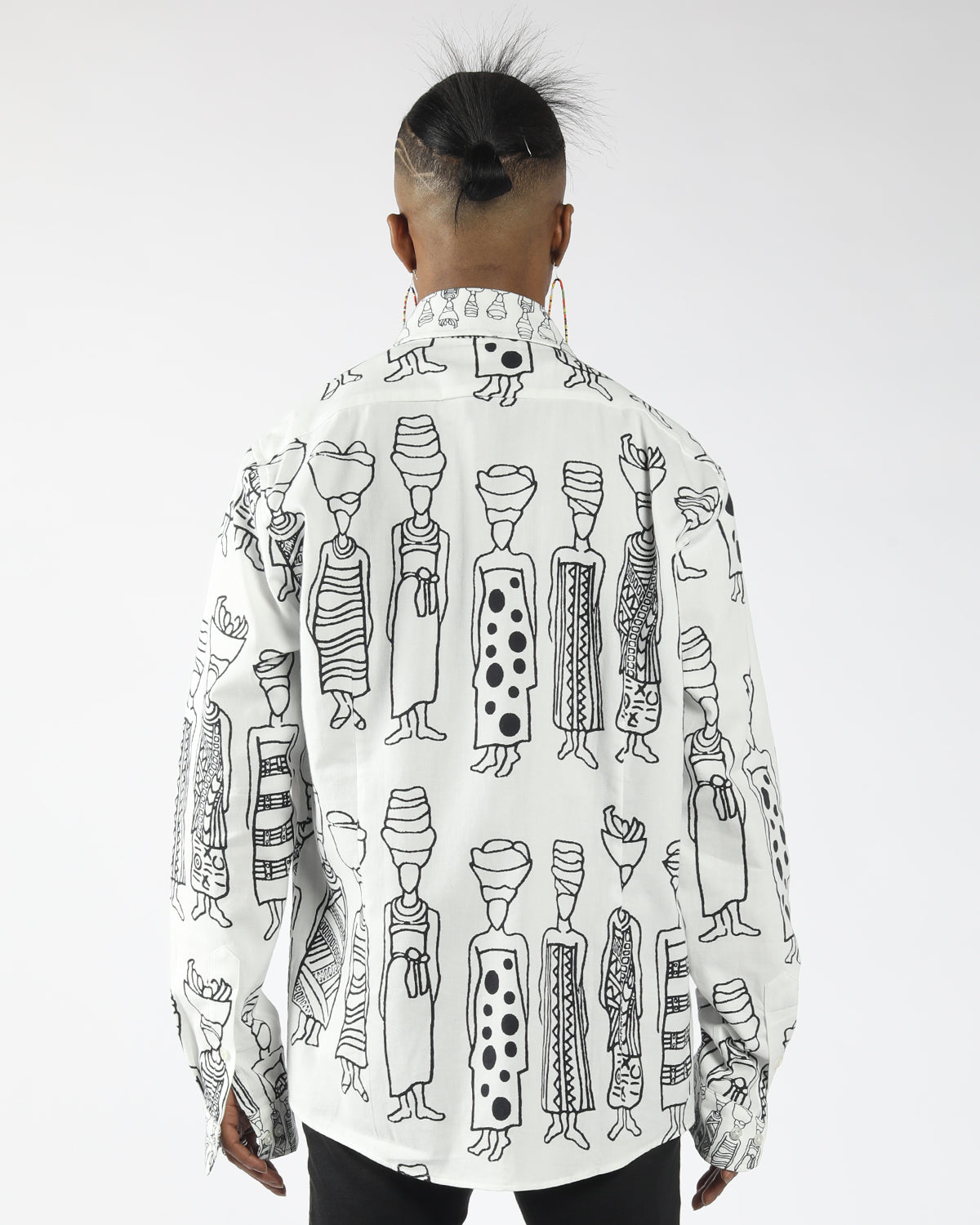 eco-conscious organic cotton Afrocentric printed shirt