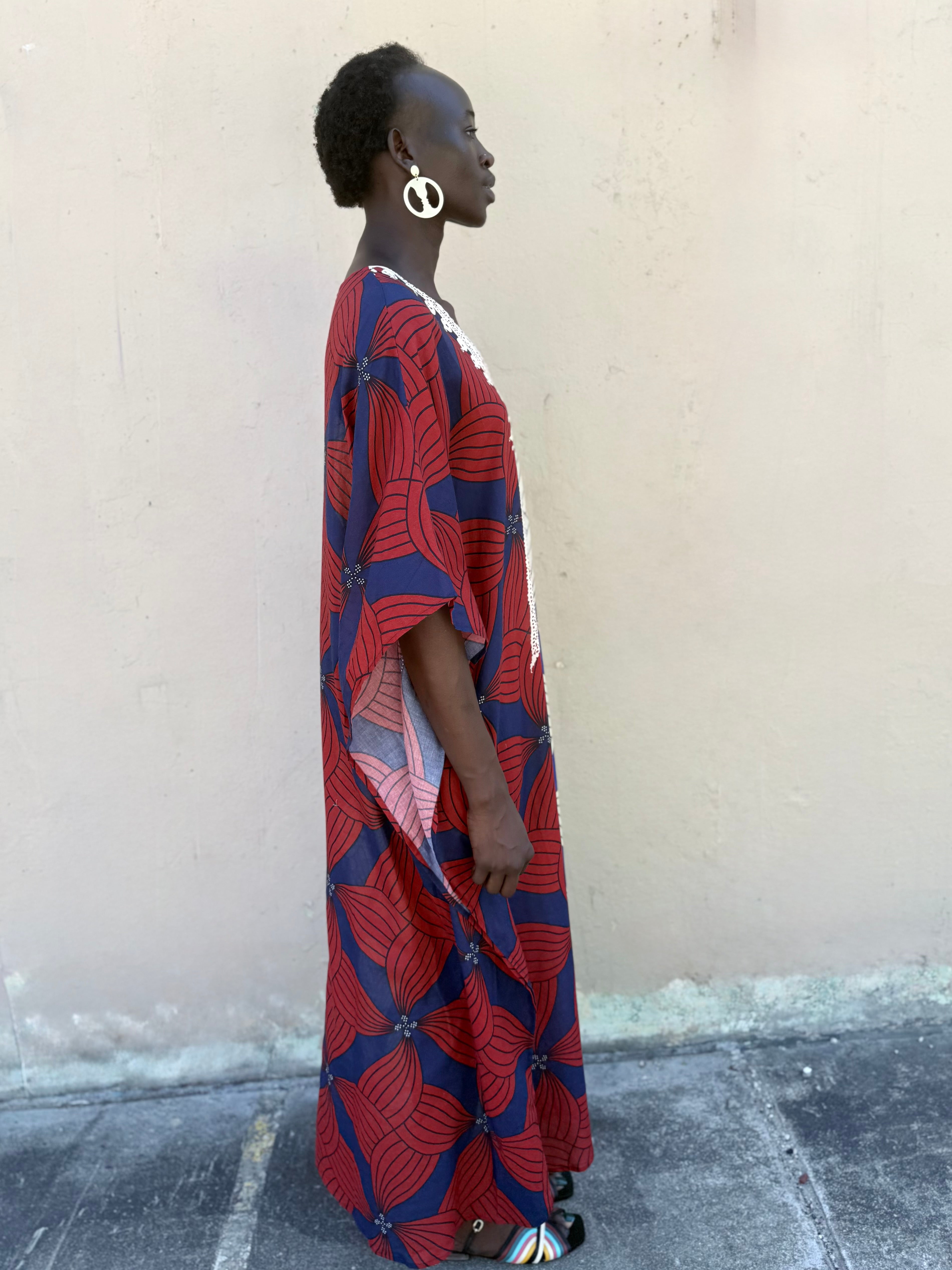 two tone color kaftan