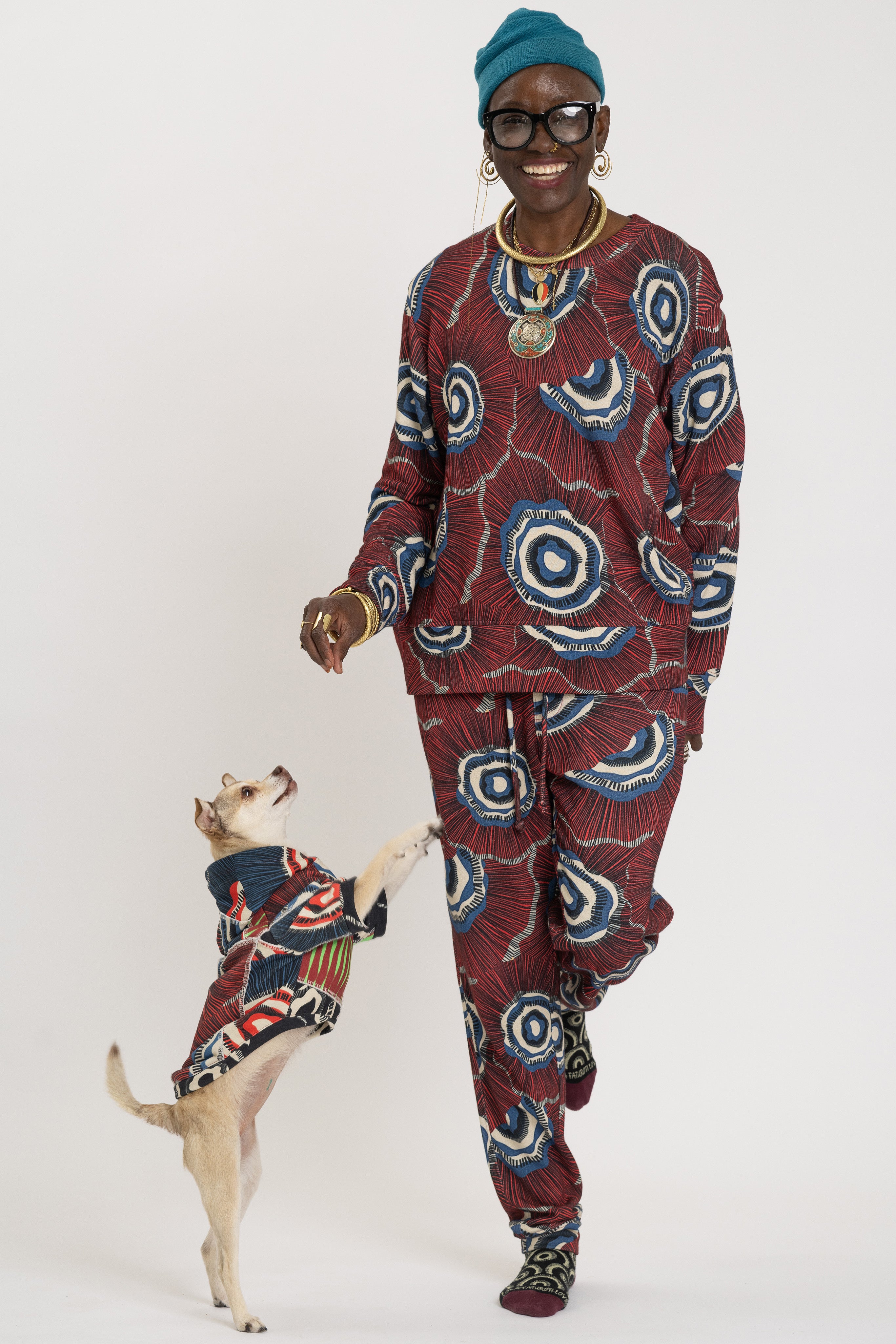 Chic Doggy Sweat - Comet Multi Design
