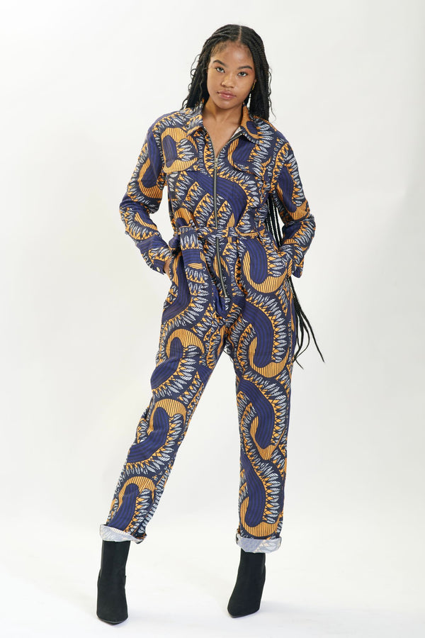 Orange Ondo Relax Fit Jumpsuit 