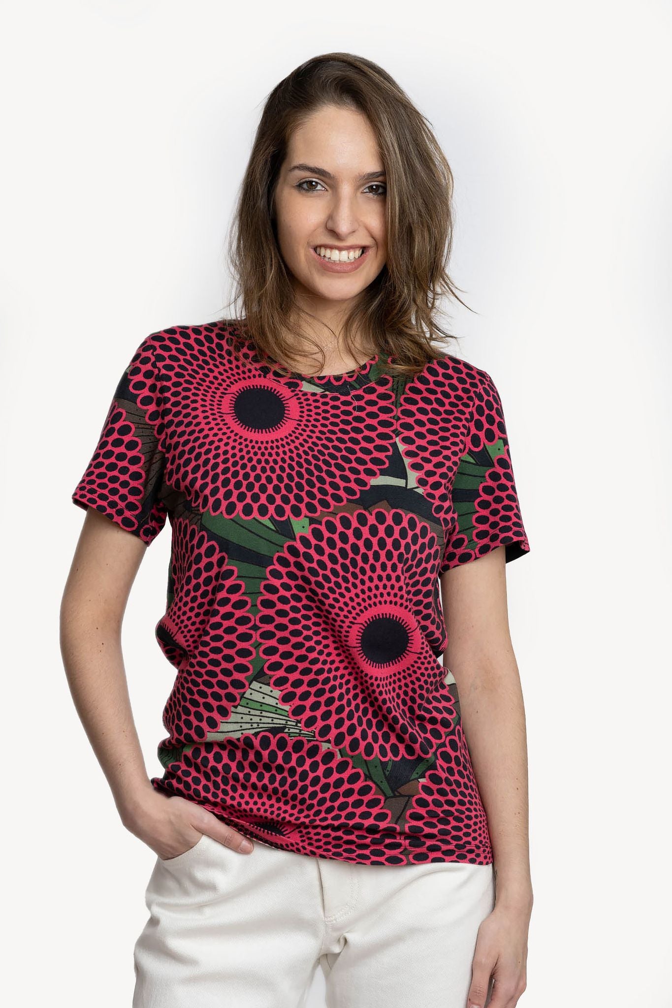 Lola Faturoti Pink Circle Camo Tee 